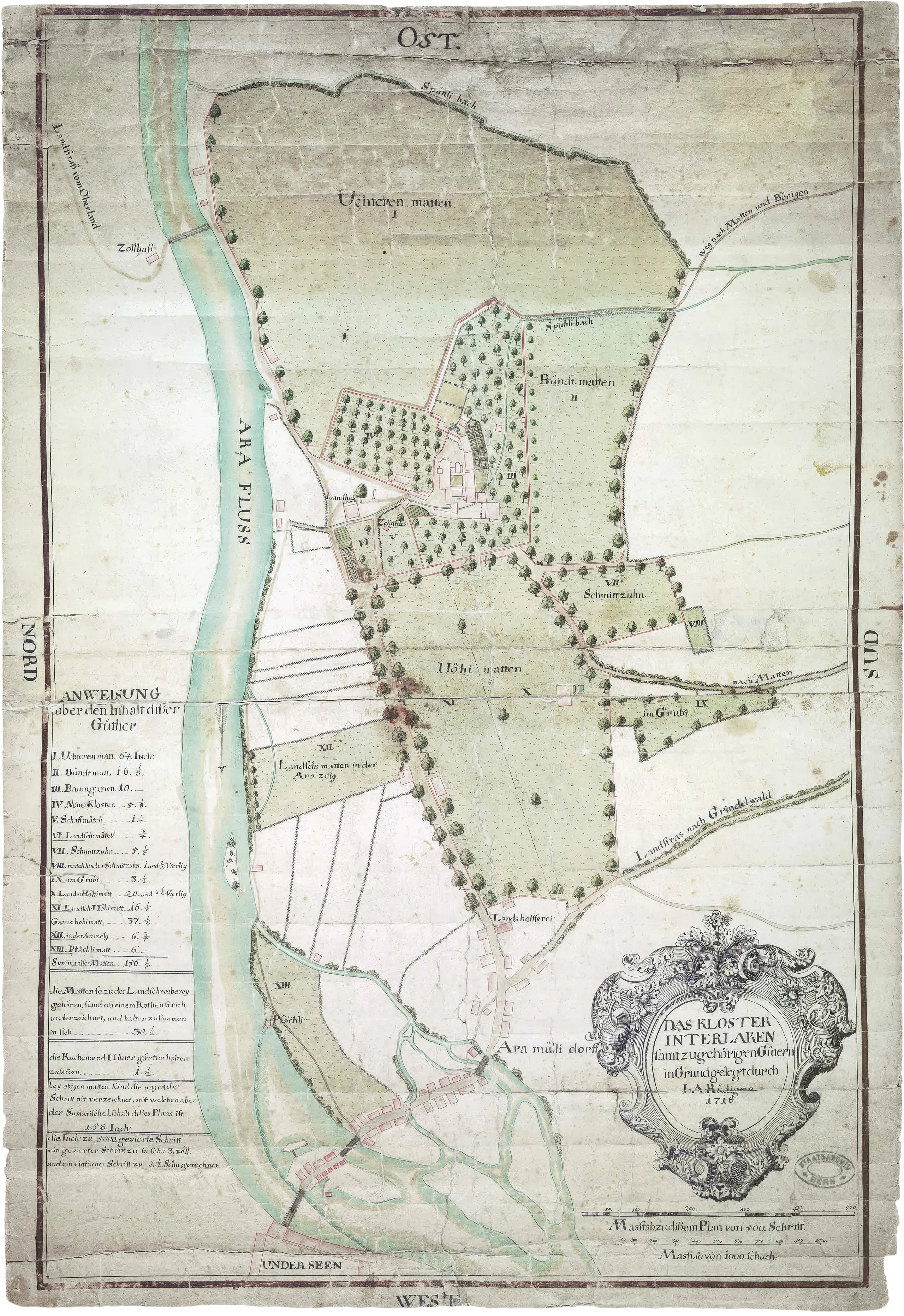 Historische Karte Spühlibach